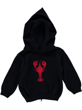 20044-Kickin Crawfish Zip Back Navy Baby Sweater