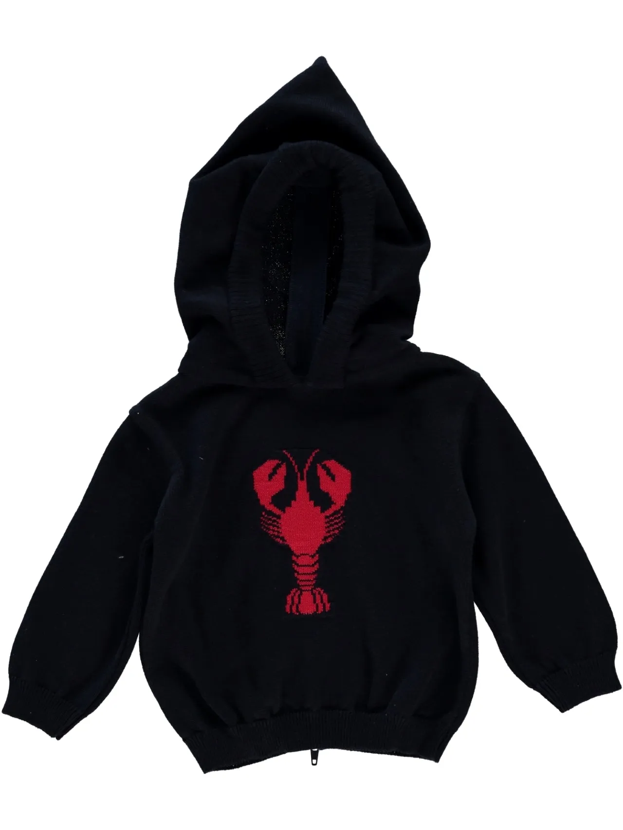 20044-Kickin Crawfish Zip Back Navy Baby Sweater