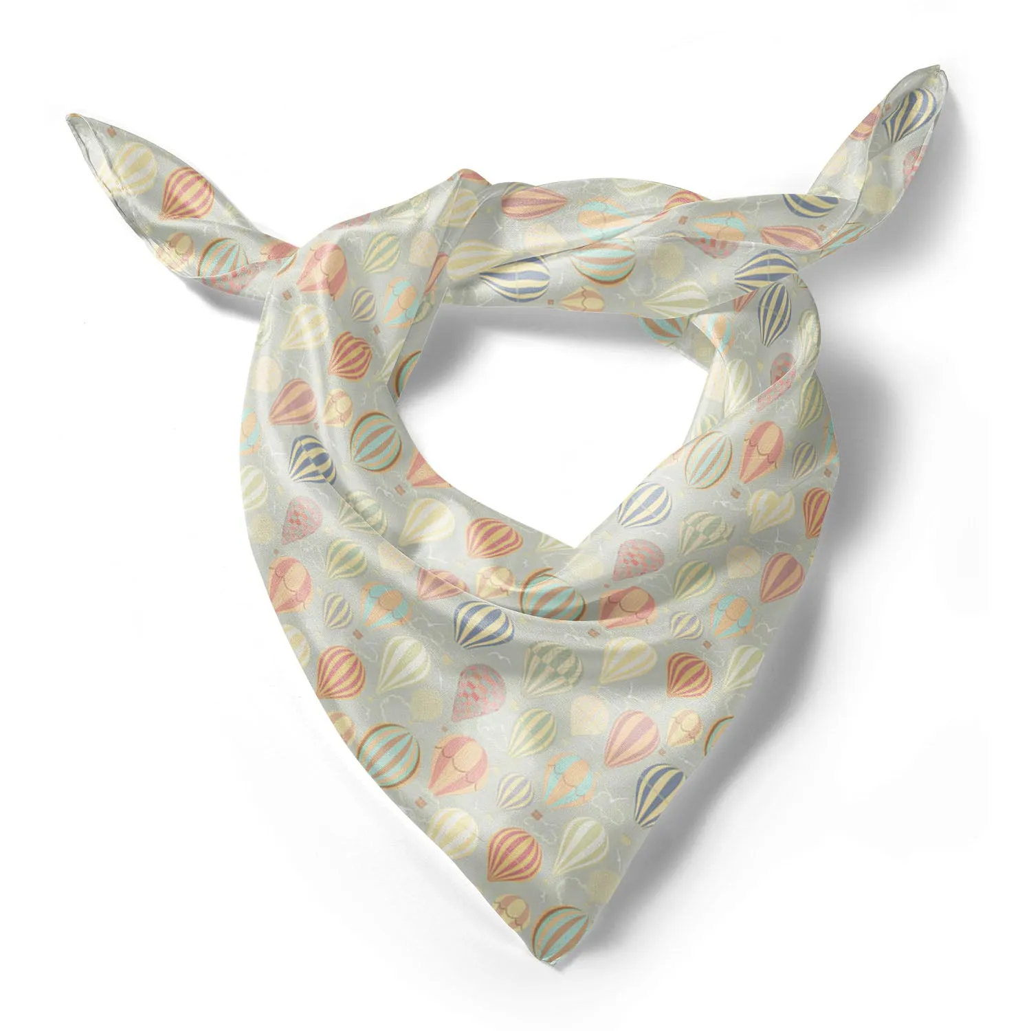Air Balloons Printed Stole Dupatta Headwear | Girls & Women | Soft Poly Fabric