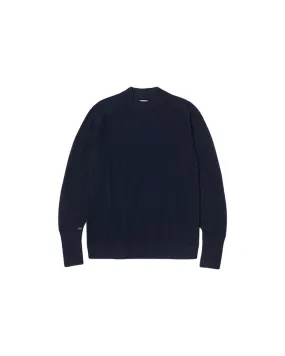Alpaca Waffle Mock Neck Sweater