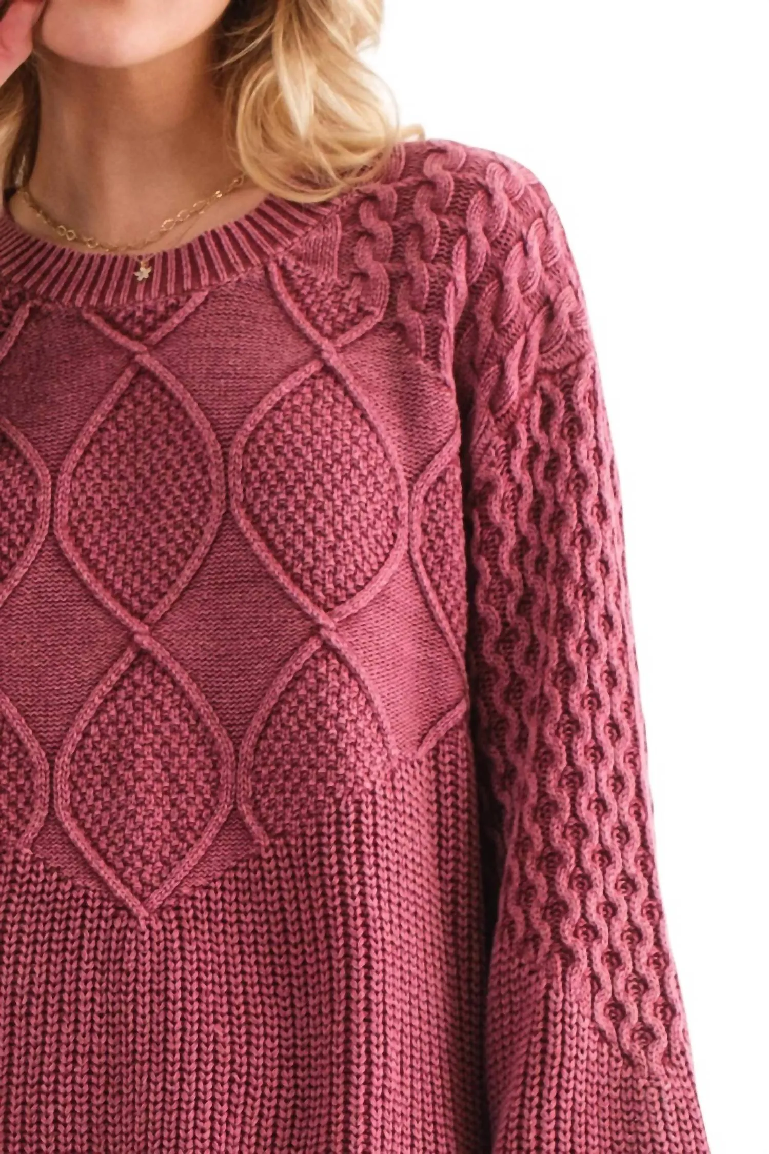 And The Why - Classic Feelings Textured Sweater