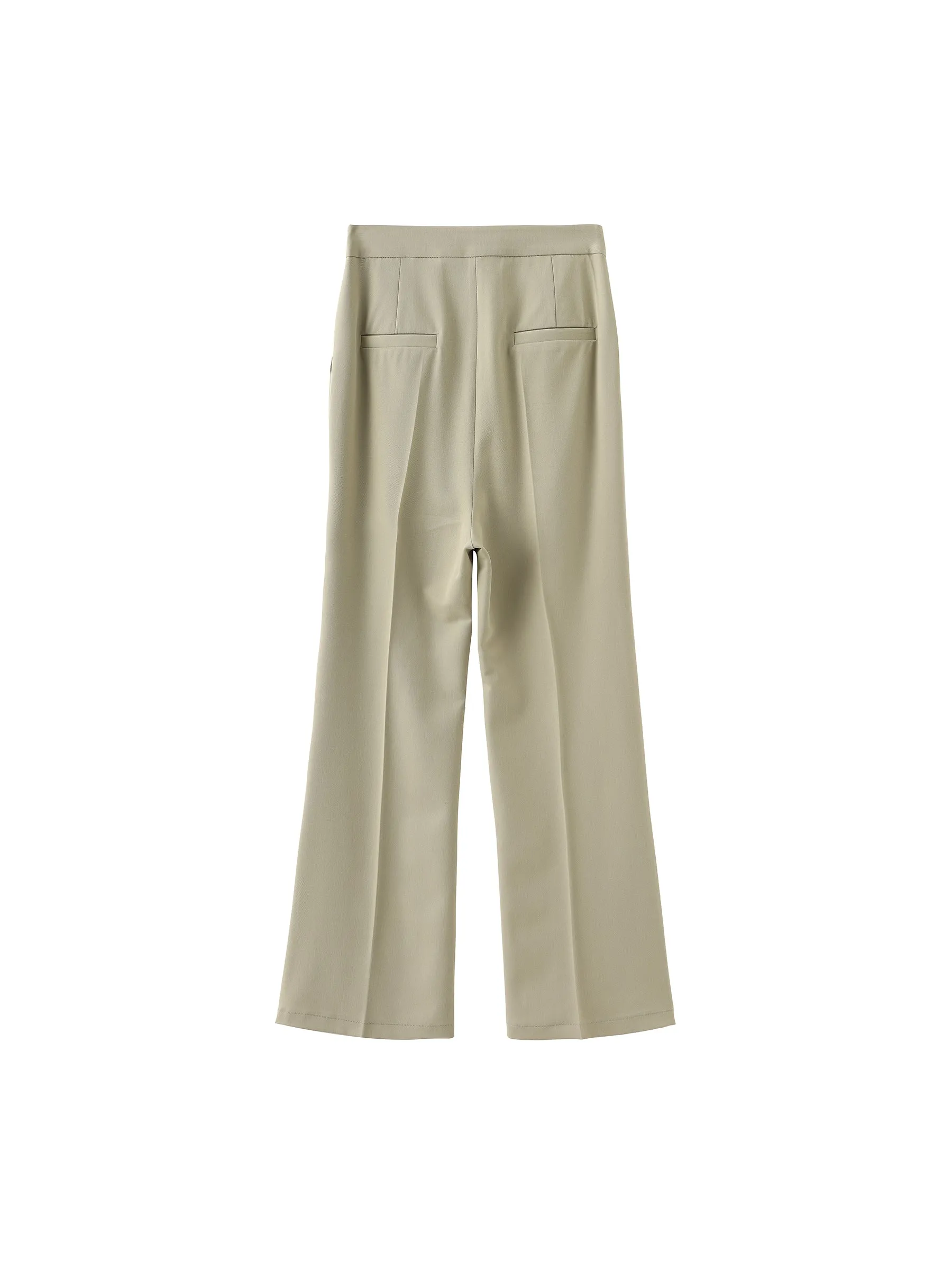 Asymmetric Slitted Tailored Trousers