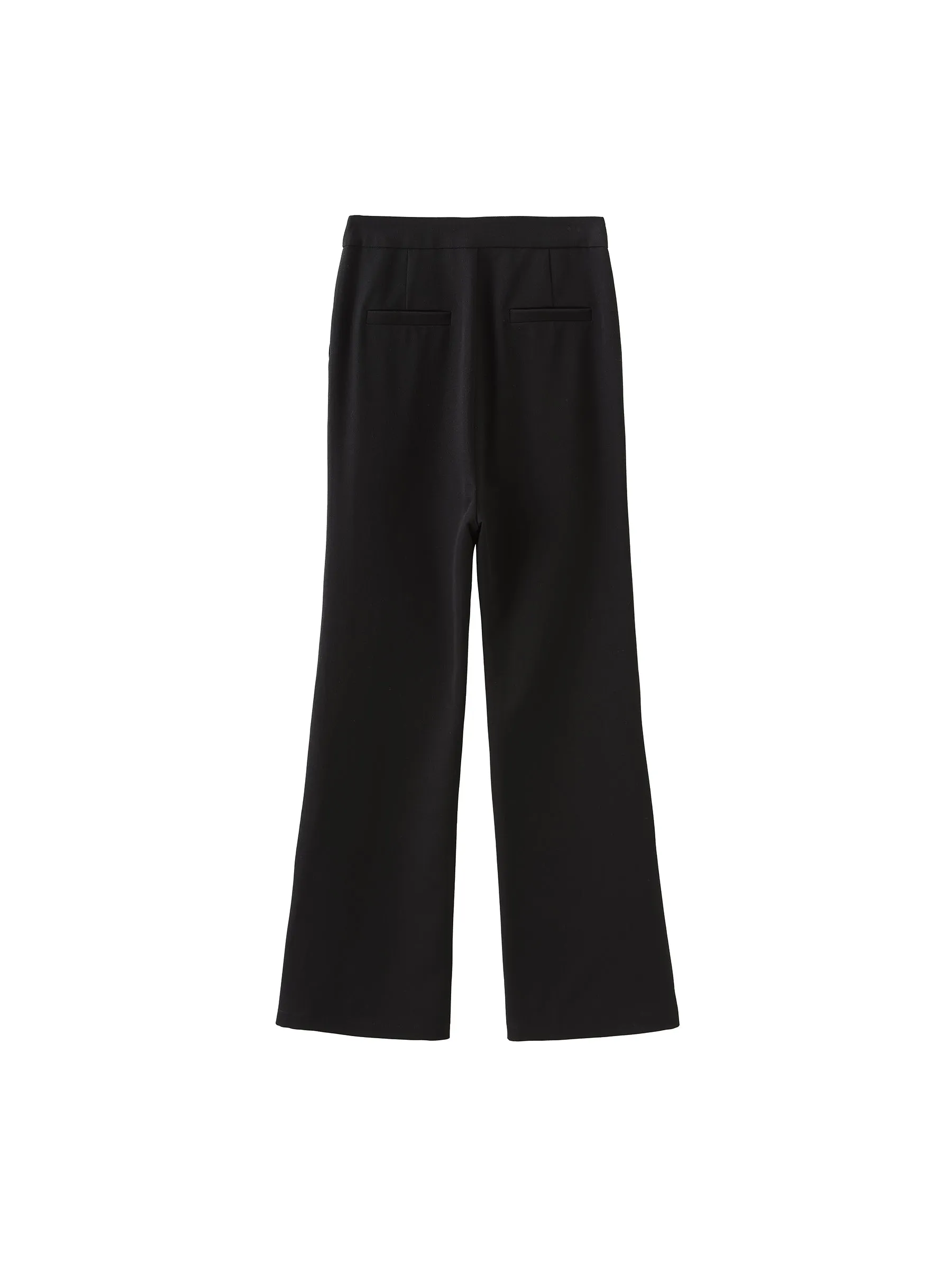 Asymmetric Slitted Tailored Trousers