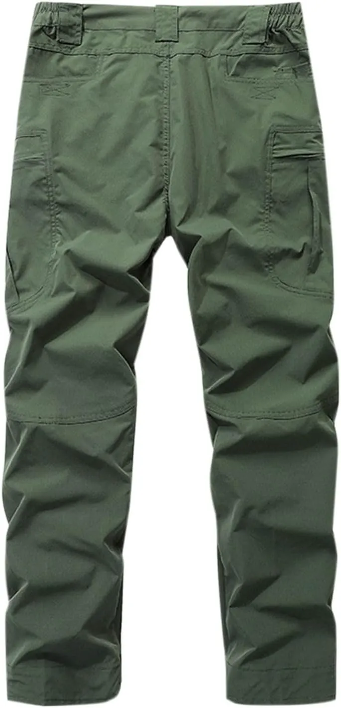 Aymnlox Mens Baggy Cargo Pants Casual Solid Straight Leg Pants Fashion Workout Hiking Joggers Fall Outdoor Pants with Pockets