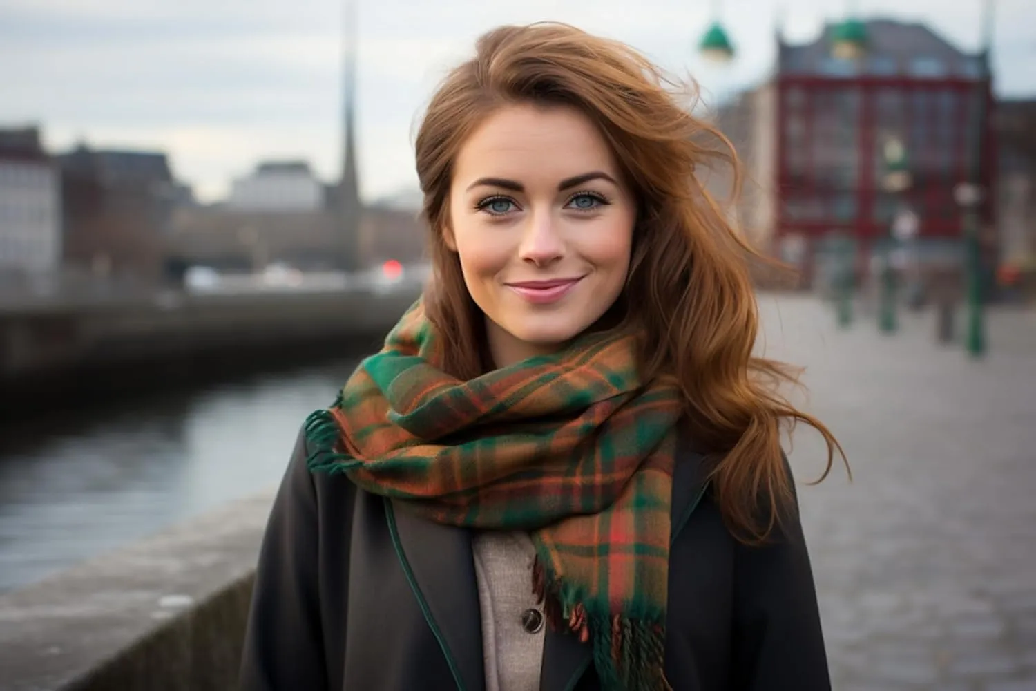 Biddy Murphy 100% Irish Lambswool Plaid Scarf, Soft & Warm, Celtic Tartan Pattern, Imported