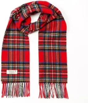 Biddy Murphy 100% Irish Lambswool Plaid Scarf, Soft & Warm, Celtic Tartan Pattern, Imported