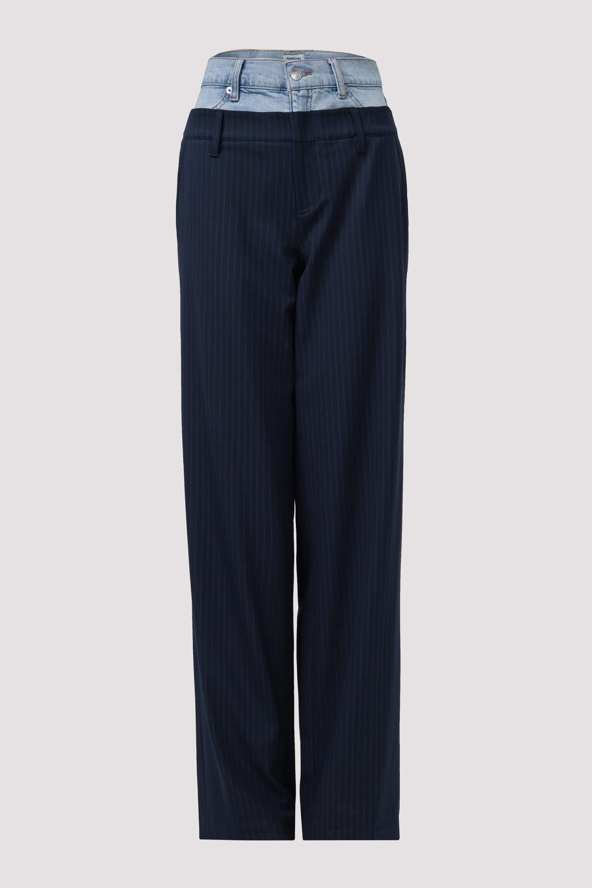 Black Ophelia Double Waistband Combo Pants