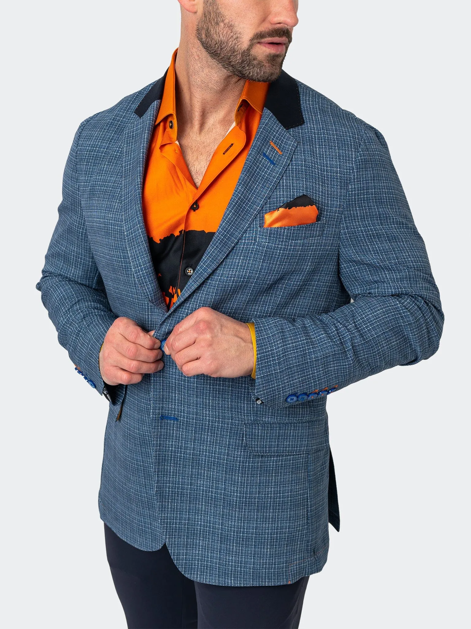 Blazer Unconstructed Preppy Blue