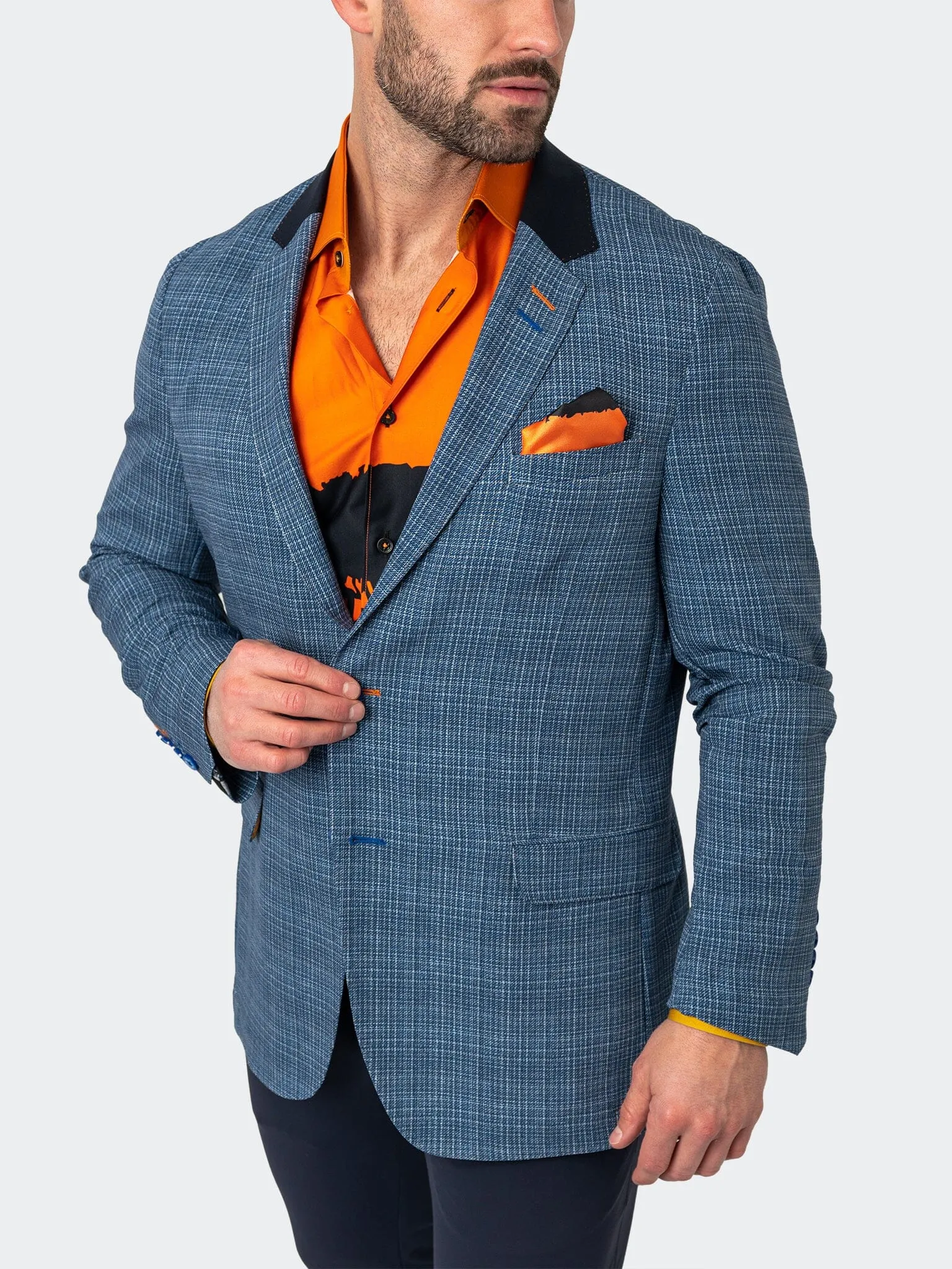 Blazer Unconstructed Preppy Blue