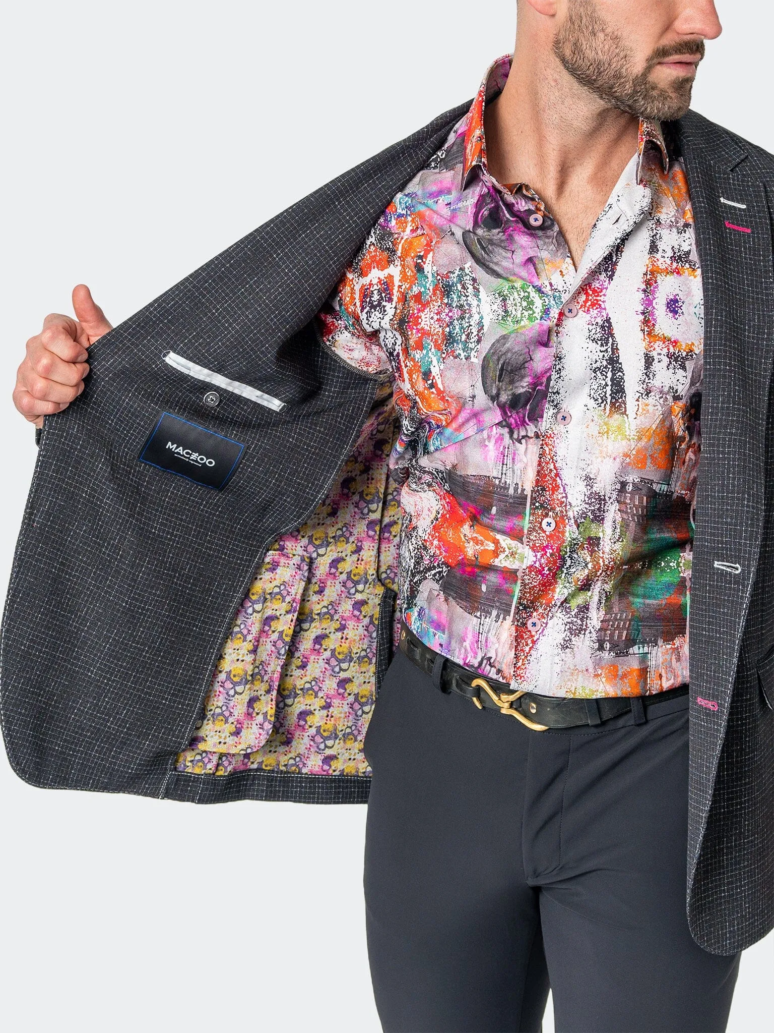 Blazer Unconstructed Squared Black