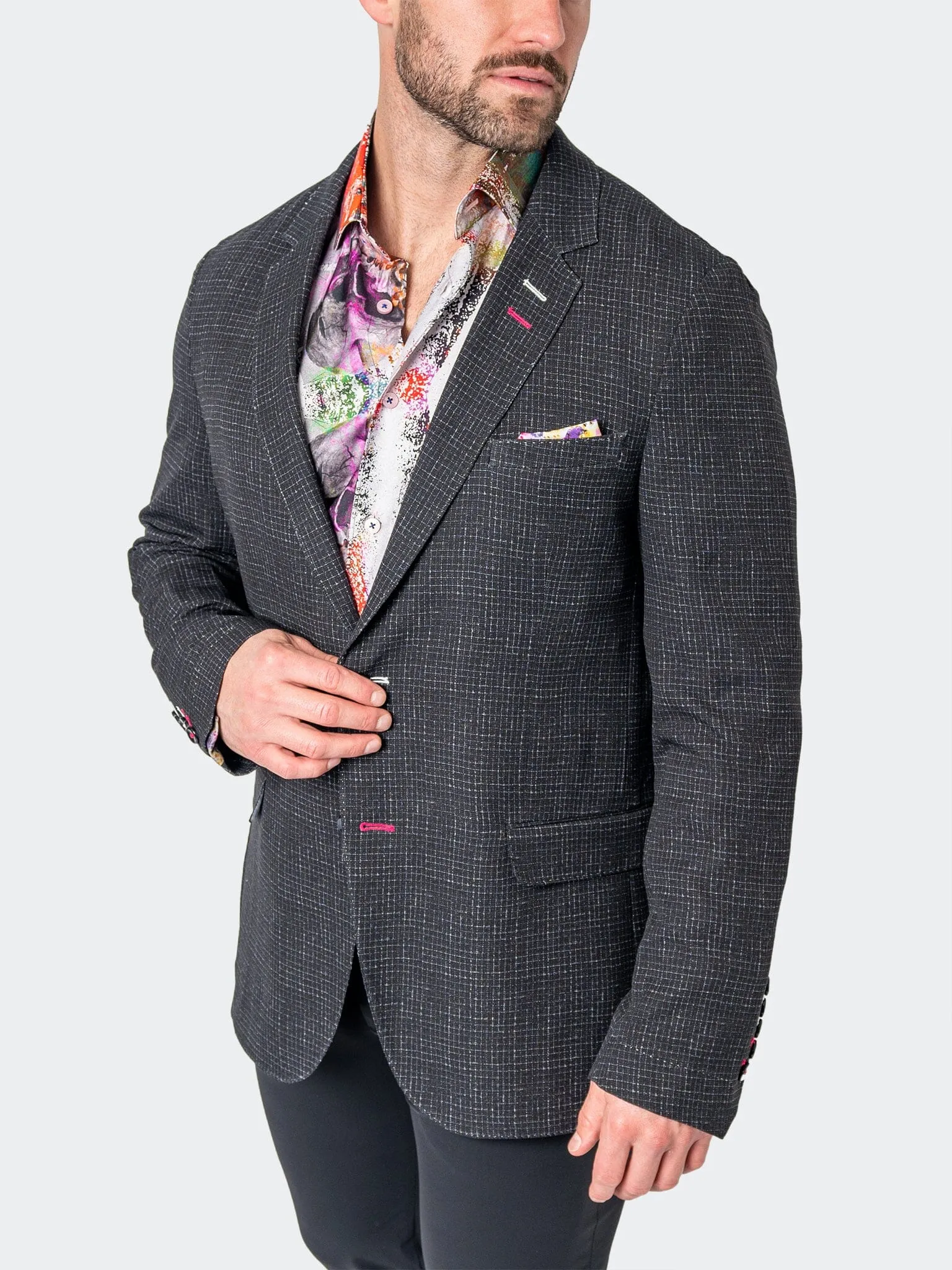 Blazer Unconstructed Squared Black