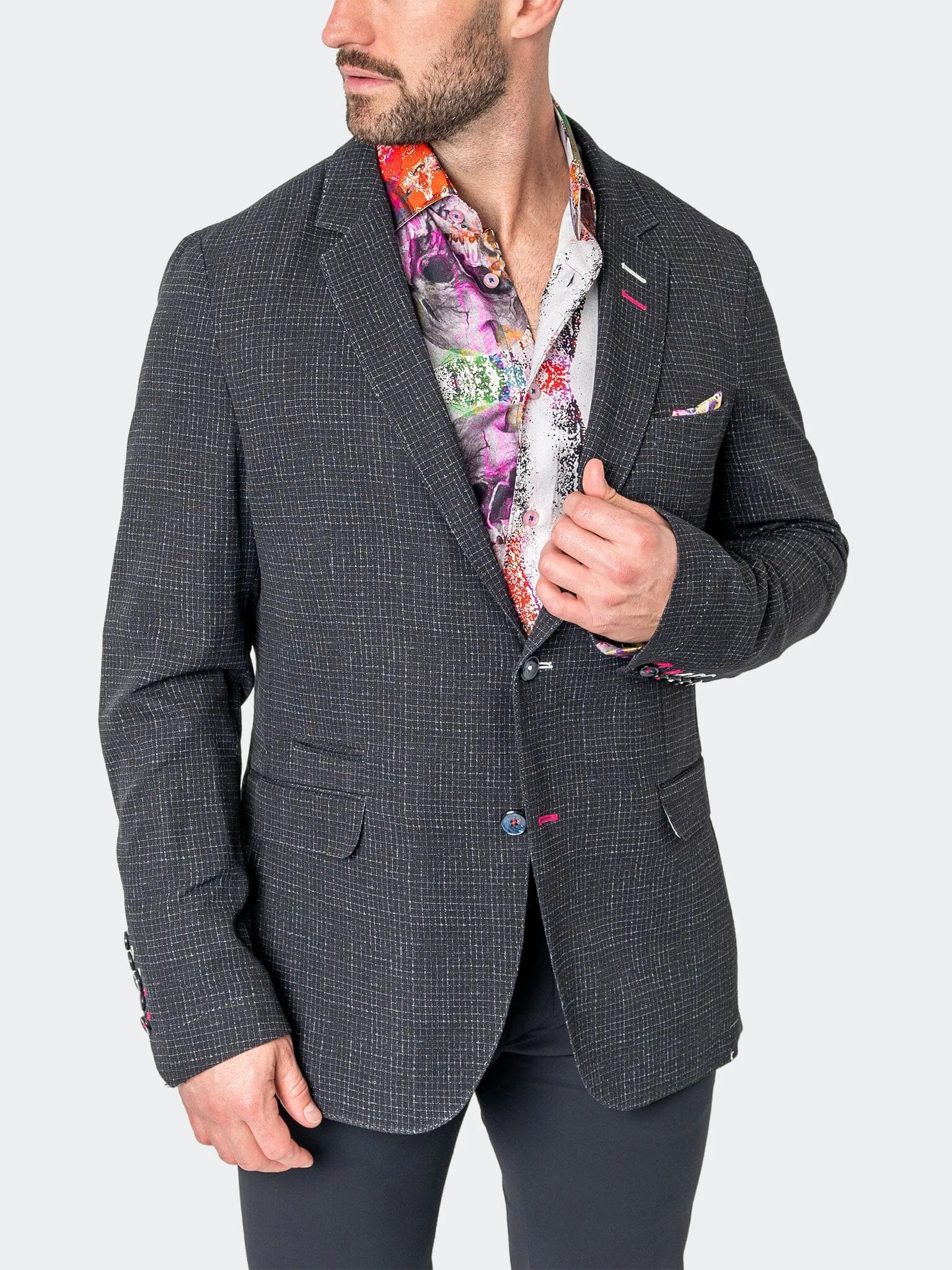 Blazer Unconstructed Squared Black