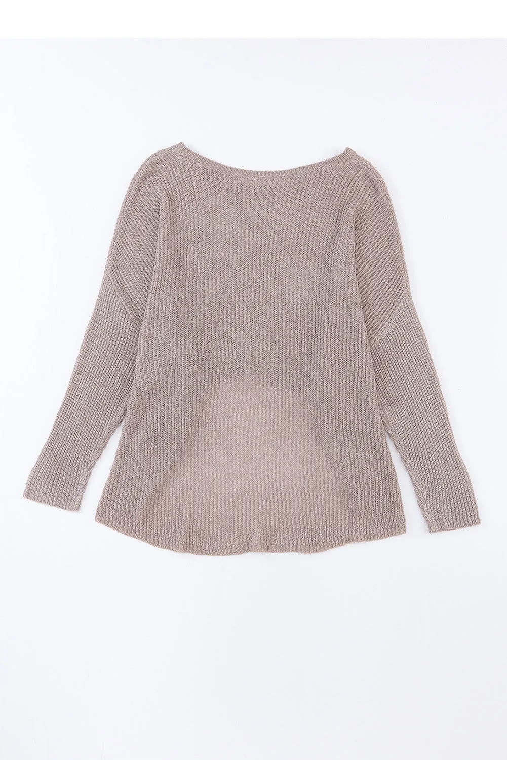 Cali Chic Women Sweater Celebrity Slouchy Dolman Sleeve High Low