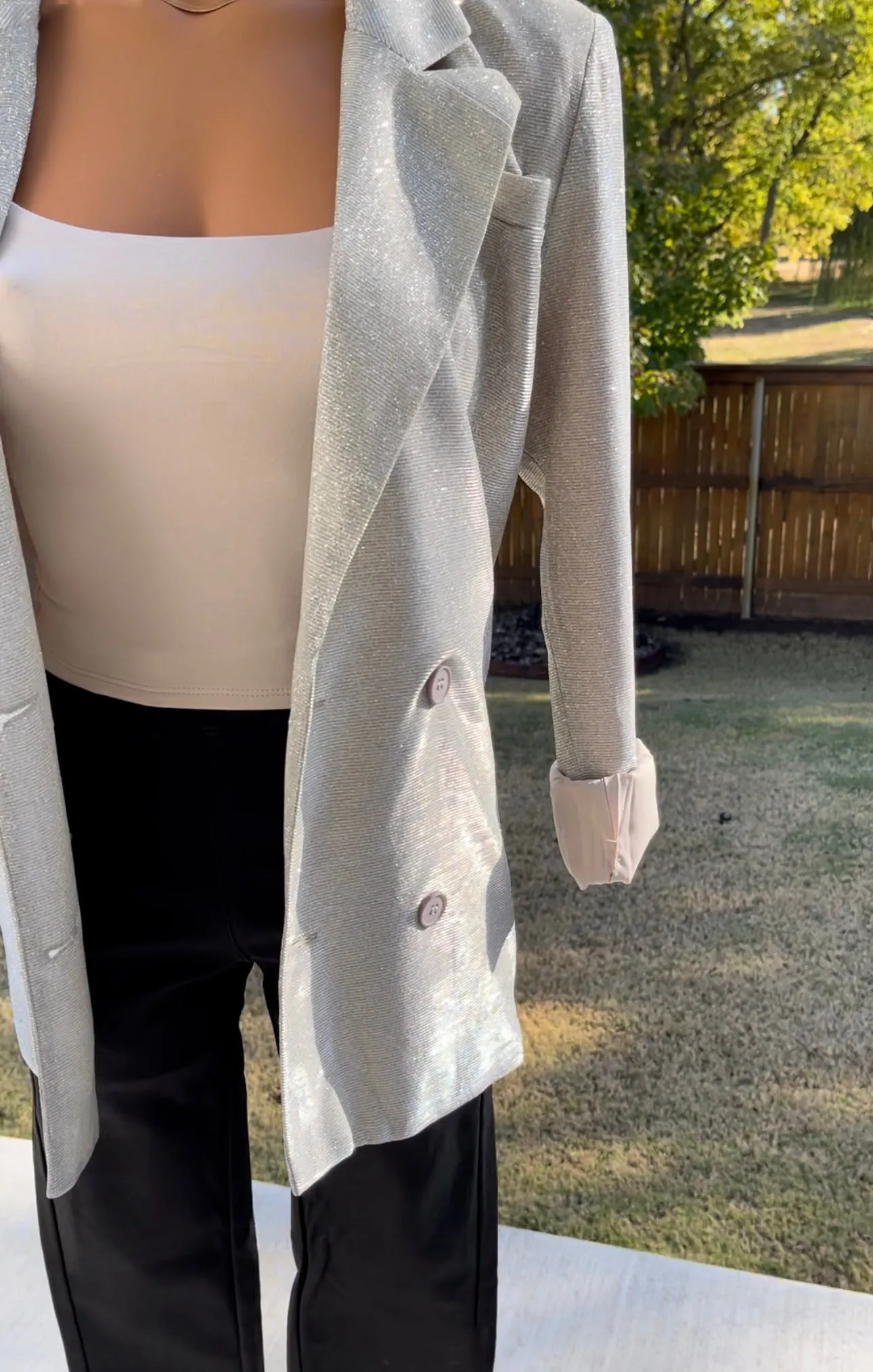 Champagne Boyfriend Blazer