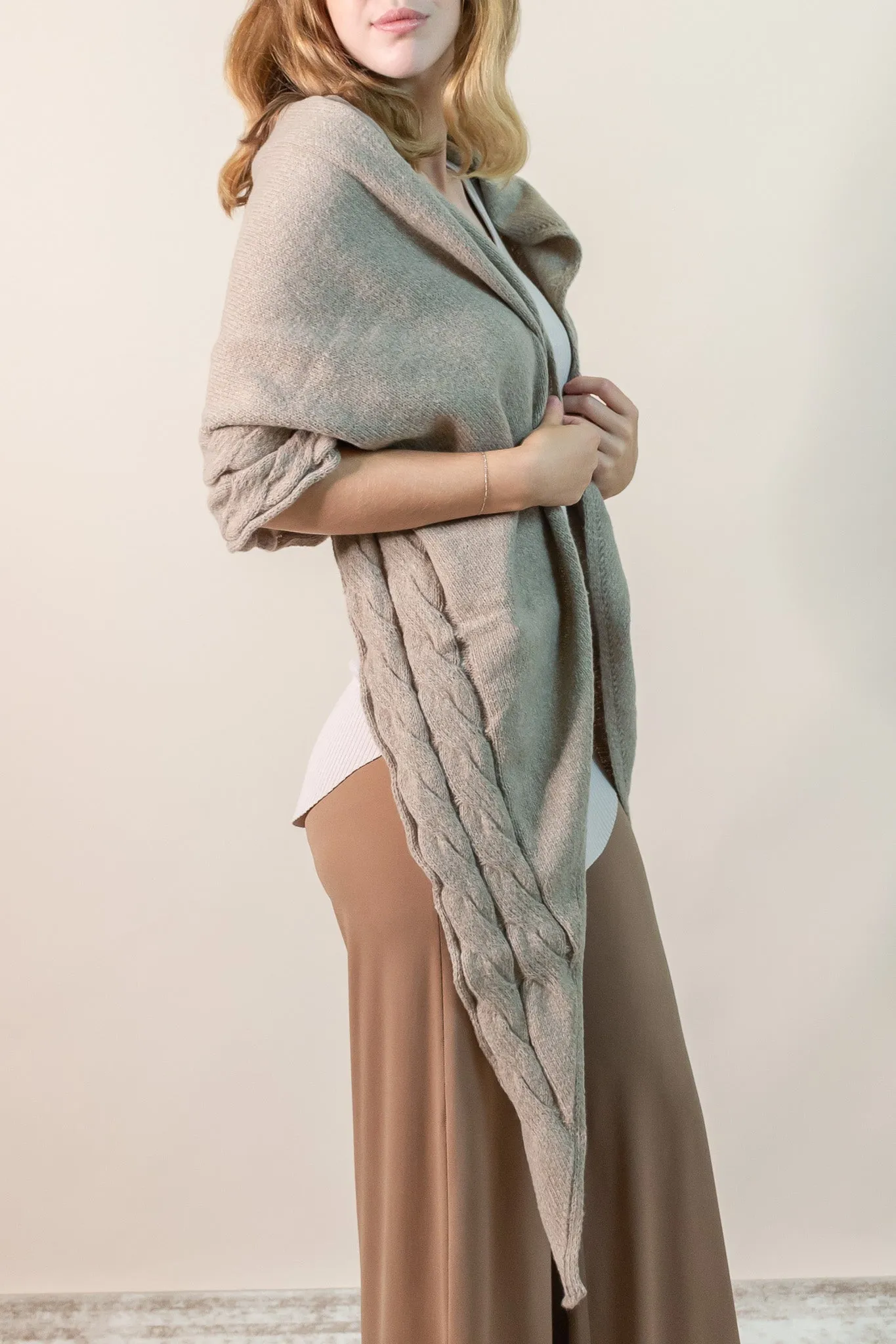 Coastline Cable Recycled Scarf