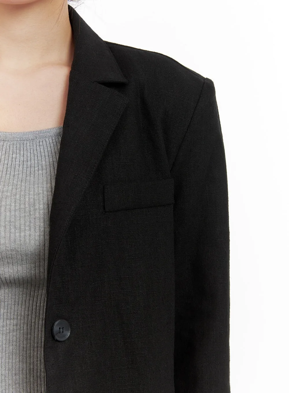 Cotton Blend Blazer OA419