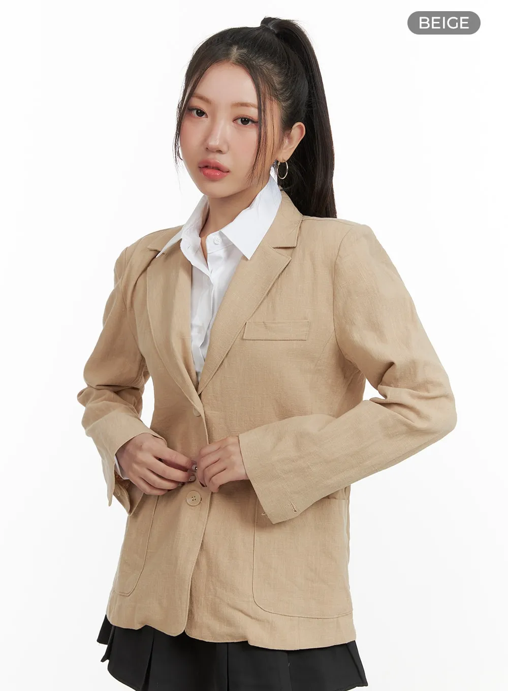 Cotton Blend Blazer OA419