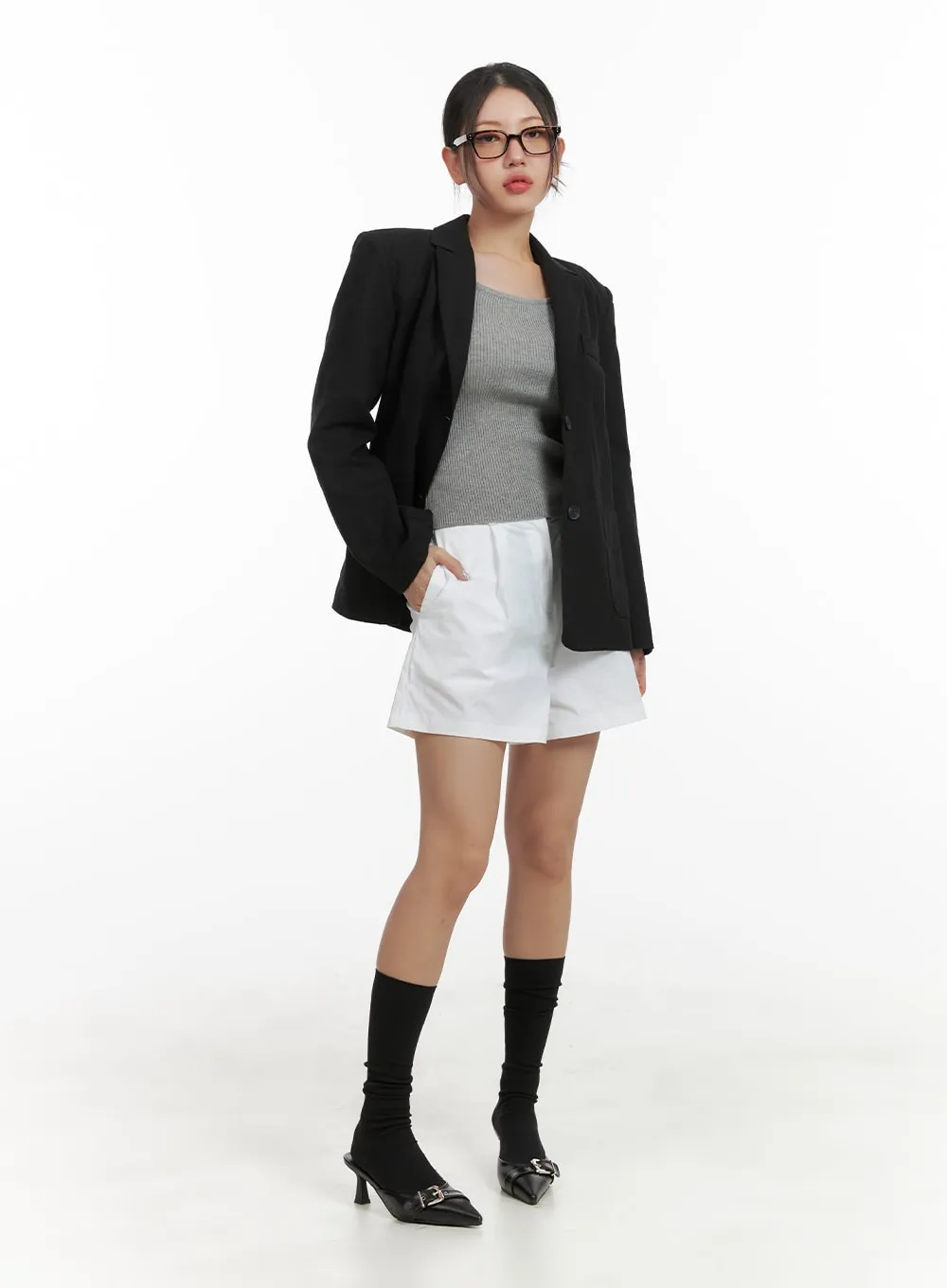 Cotton Blend Blazer OA419