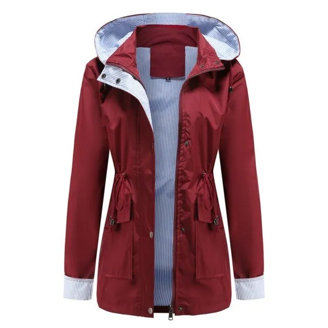 FashionSierra - Women Casual Windbreaker Waterproof Jackets