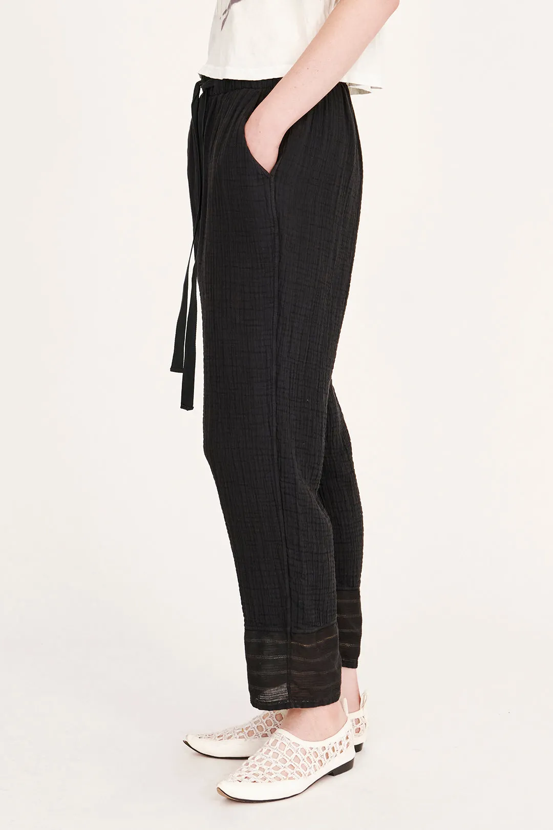 Gauze Black Overland Pant