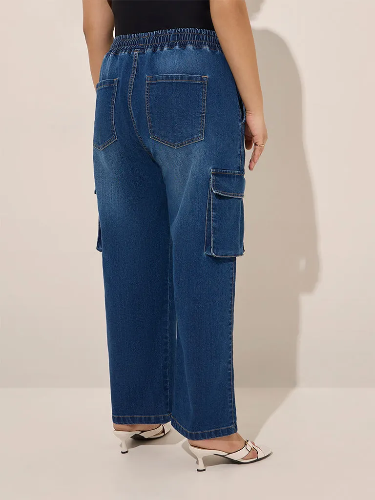 Gia Blue Straight - Fit High - Rise Jeans