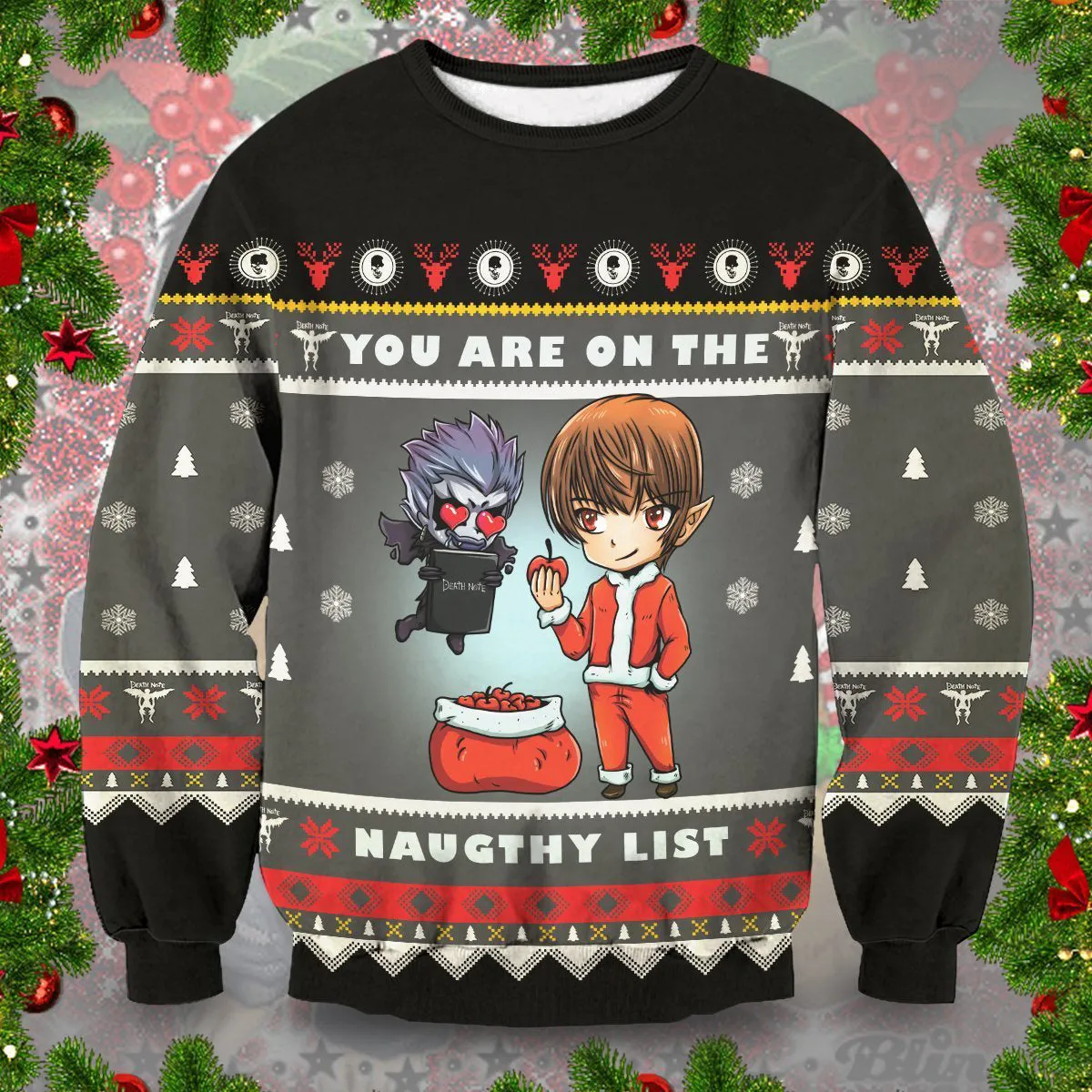 Giftngon - Yagami Naughty List Unisex Wool Sweater