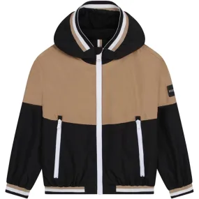Hugo Boss Hooded Windbreaker Black