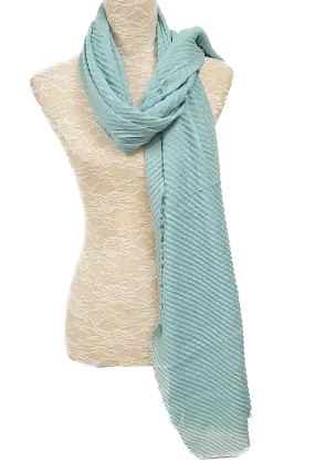Jade Green Crinkle Soft Feel Scarf