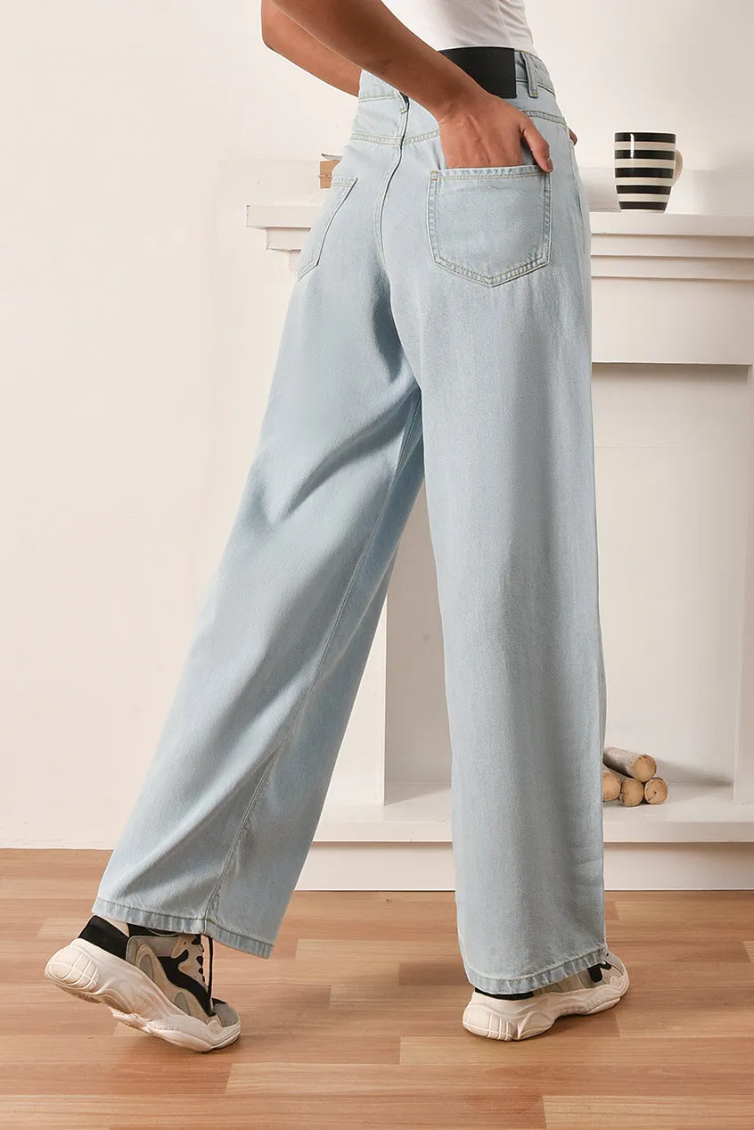 Ladies Wide Leg Jeans