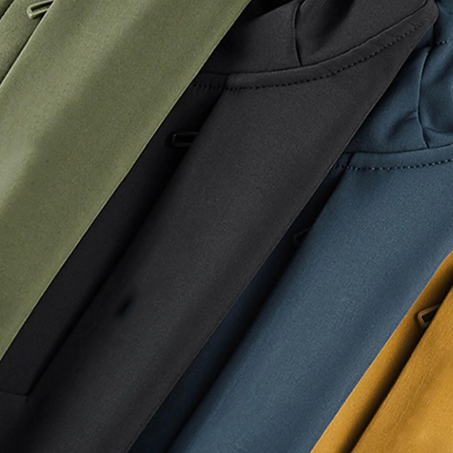 Mens Hooded Raincoats Long Sleeve Zip Up Windbreaker Trench Coat With Pockets Outdoor Running Cycling Rain Jackets