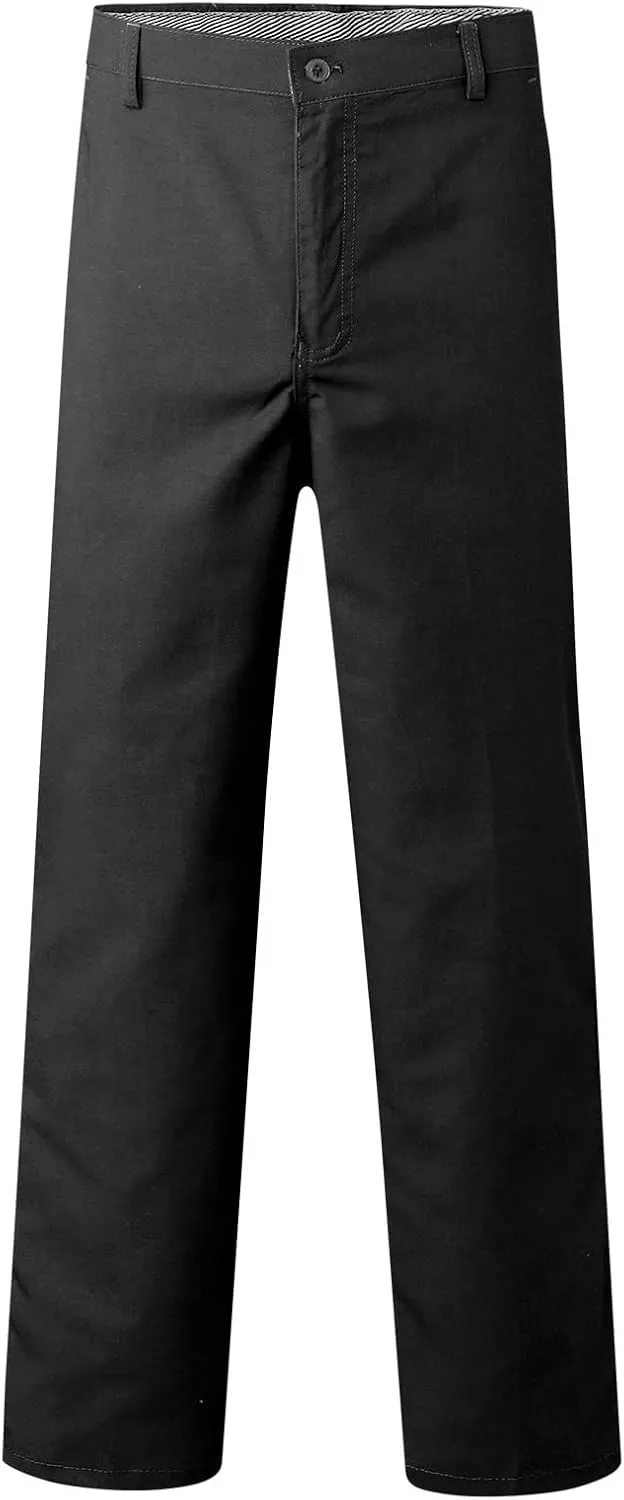 Men's Mens Solid Color Pants Simple Business Straight Suit Pants Breathable Athletic Sport Clothes Fresh Trousers