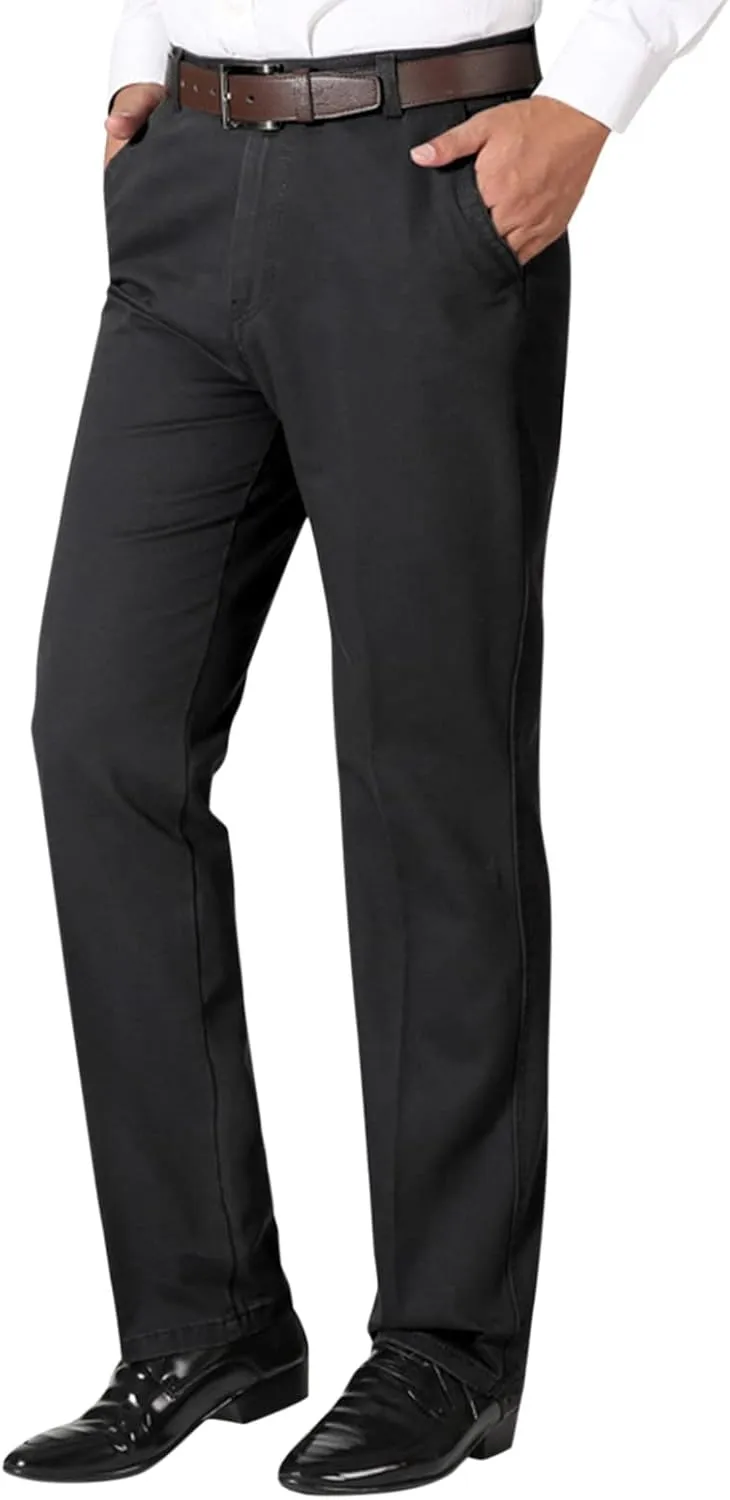 Men's Mens Solid Color Pants Simple Business Straight Suit Pants Breathable Athletic Sport Clothes Fresh Trousers