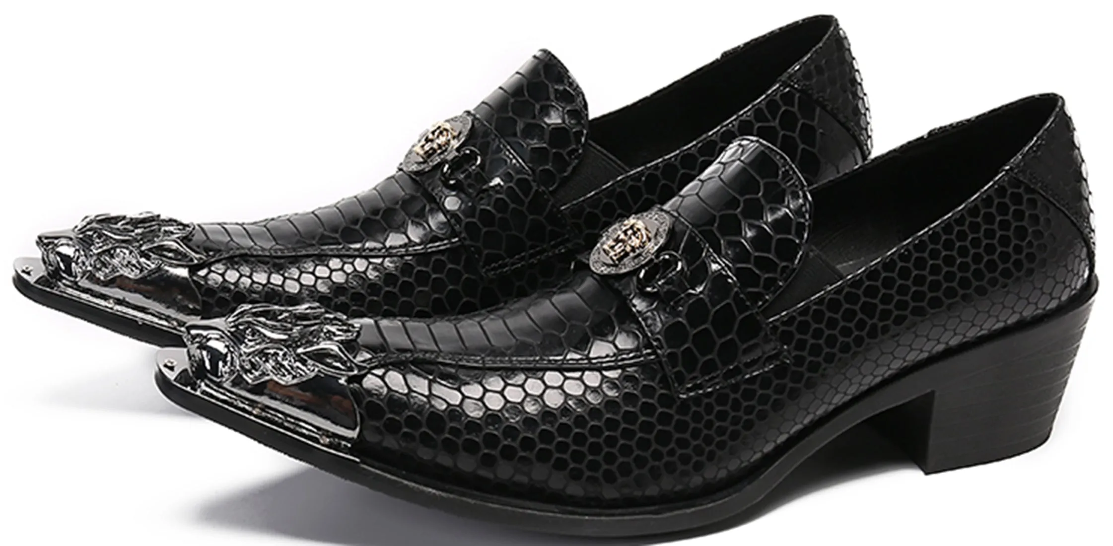Men's Metal Tip Western Loafers