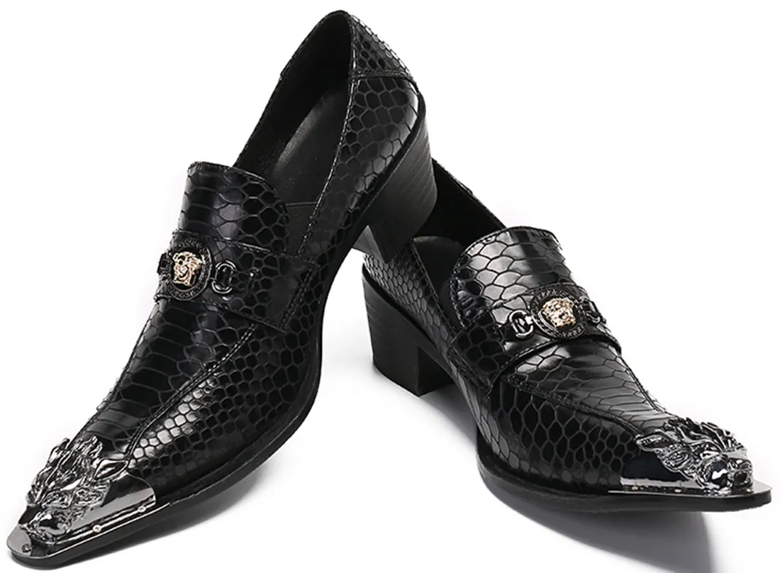 Men's Metal Tip Western Loafers
