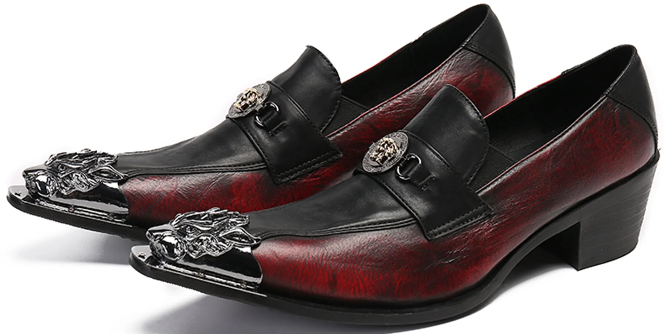 Men's Metal Tip Western Loafers