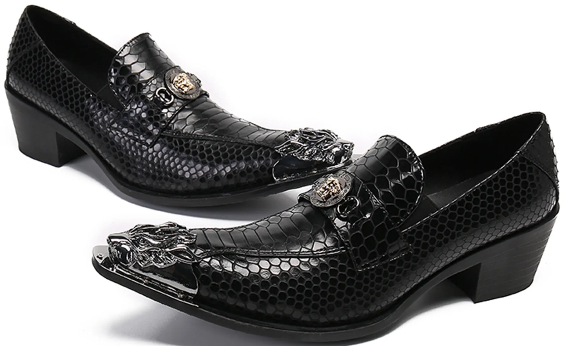 Men's Metal Tip Western Loafers