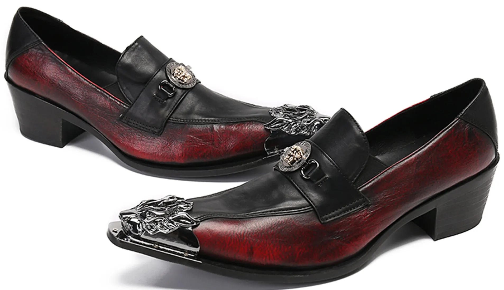 Men's Metal Tip Western Loafers