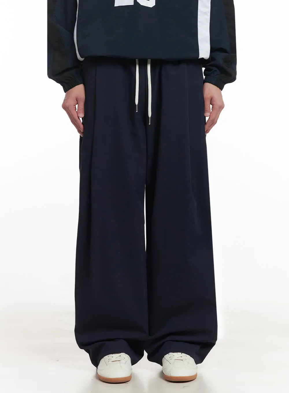 Men's Pintuck Windbreaker Sweatpants IA510