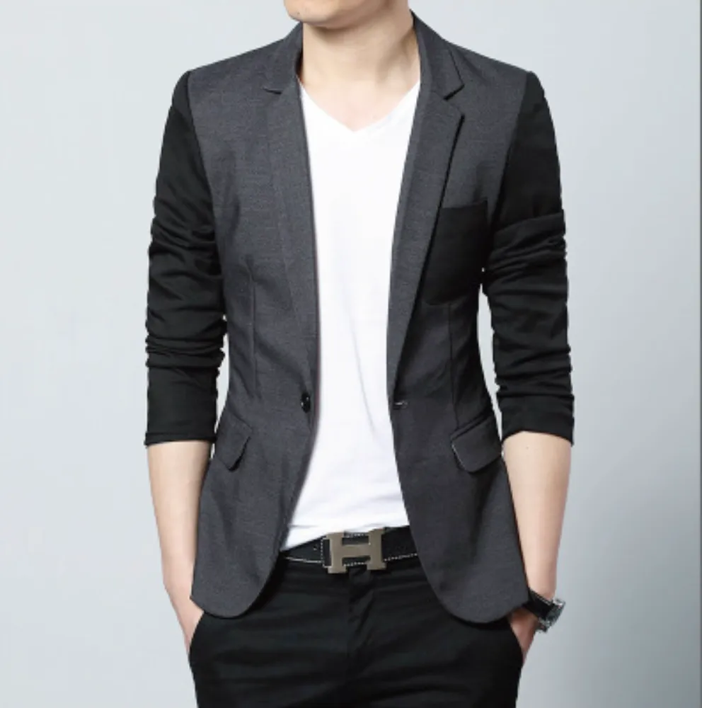 Men's Slim Fit TwoTone Blazer with Pocket