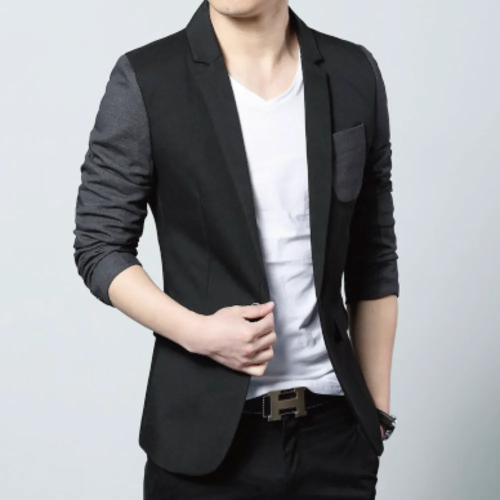 Men's Slim Fit TwoTone Blazer with Pocket