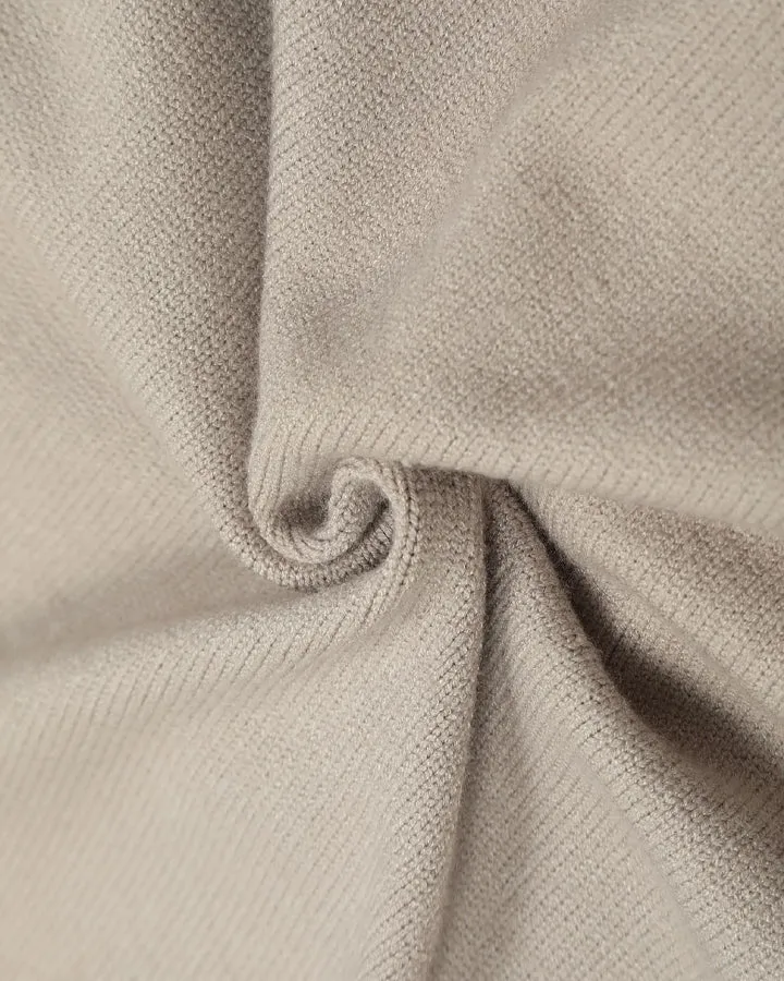 Minimalist Ribbed Knit Zip-Up Cardigan