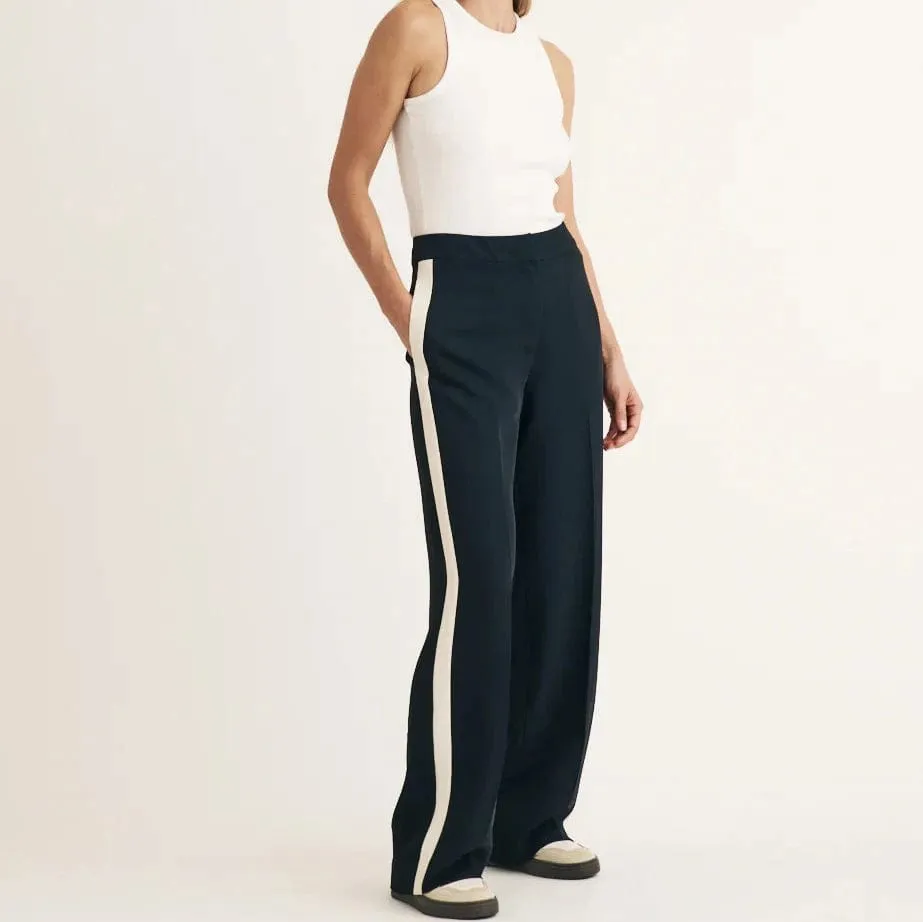 Nobody's Child Black Side Stripe Trousers