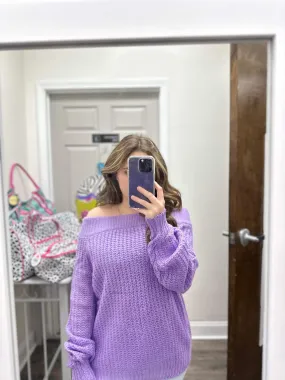 Off Shoulder Sweater