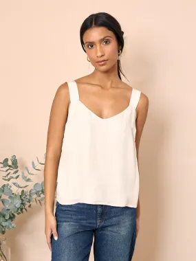 Opal Silk Blend Cami- Ecru