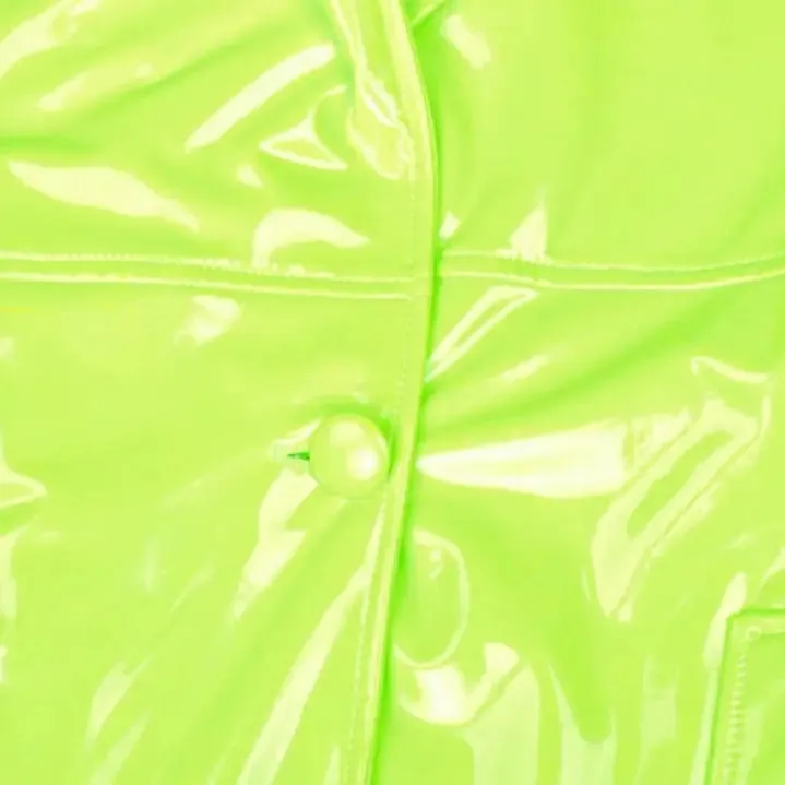 Oversize Shiny Patent Trench Coat