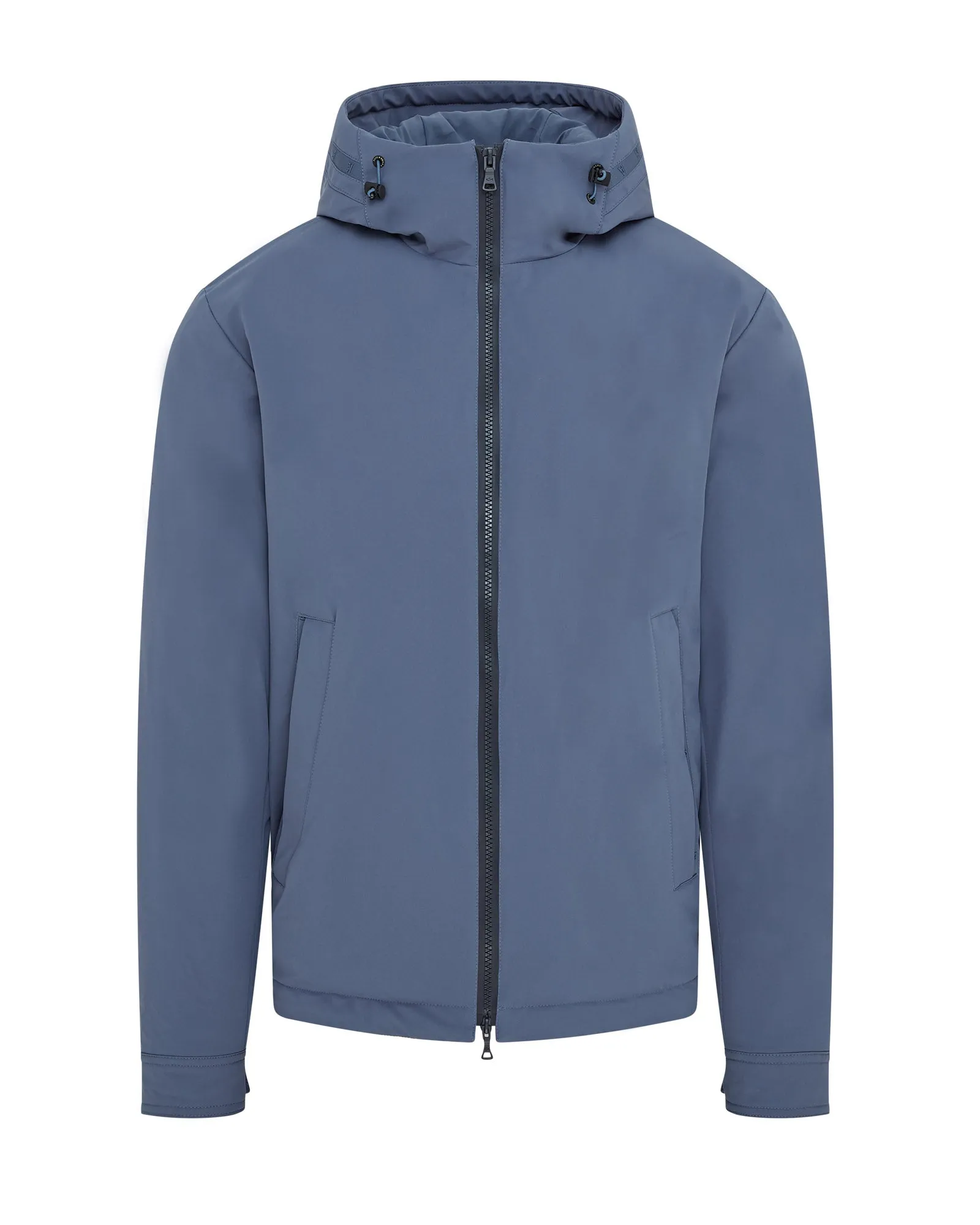 Paul & Shark Waterproof Typhoon Stretch Padded Windbreaker With E.M.W Pocket Protection (Petrol Blue)