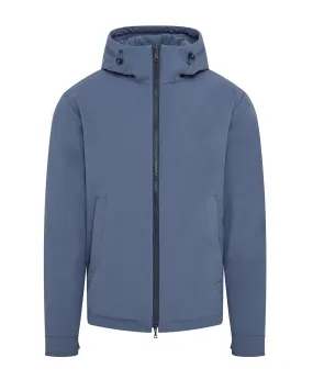 Paul & Shark Waterproof Typhoon Stretch Padded Windbreaker With E.M.W Pocket Protection (Petrol Blue)