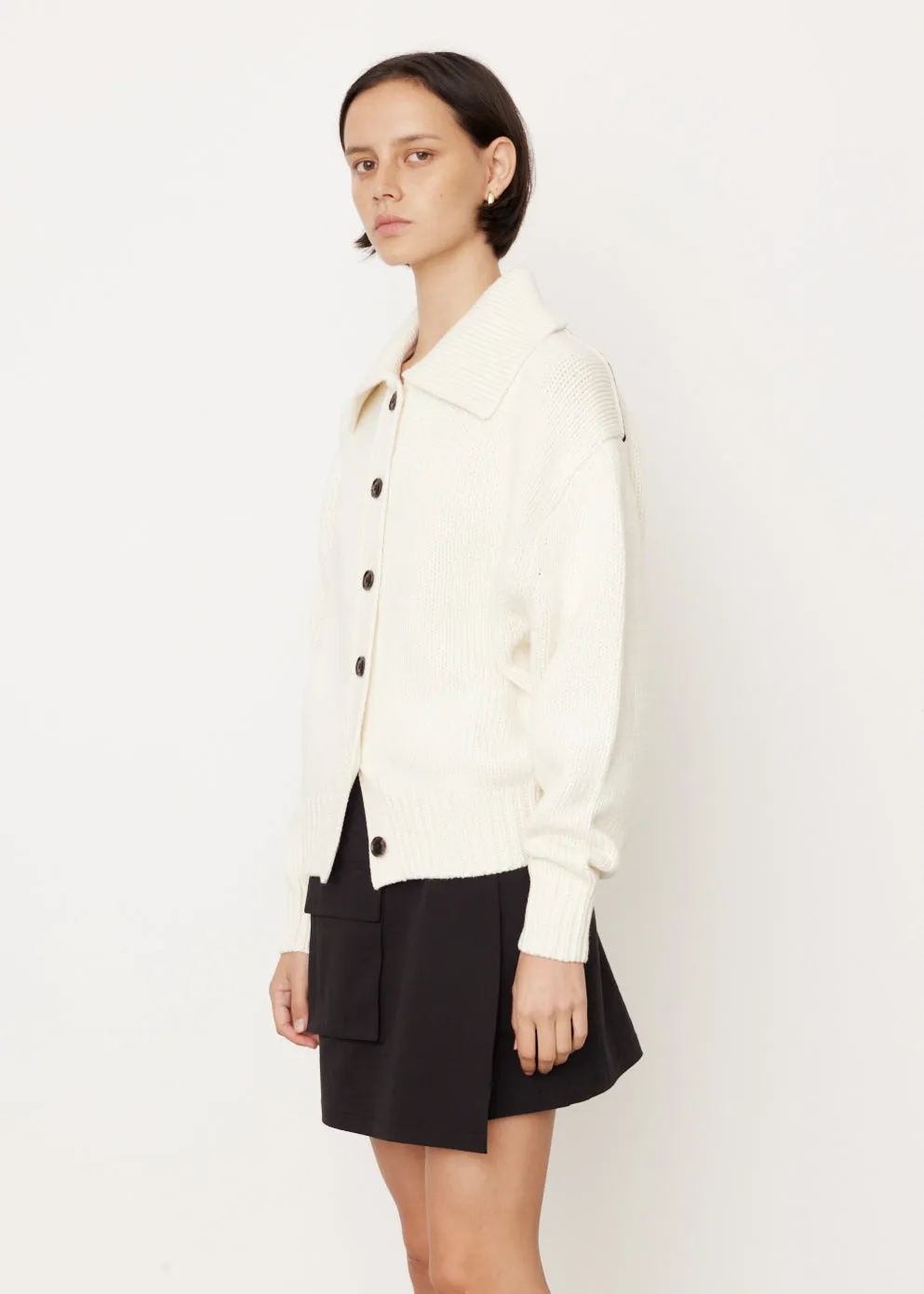 Polo Knit Cardigan