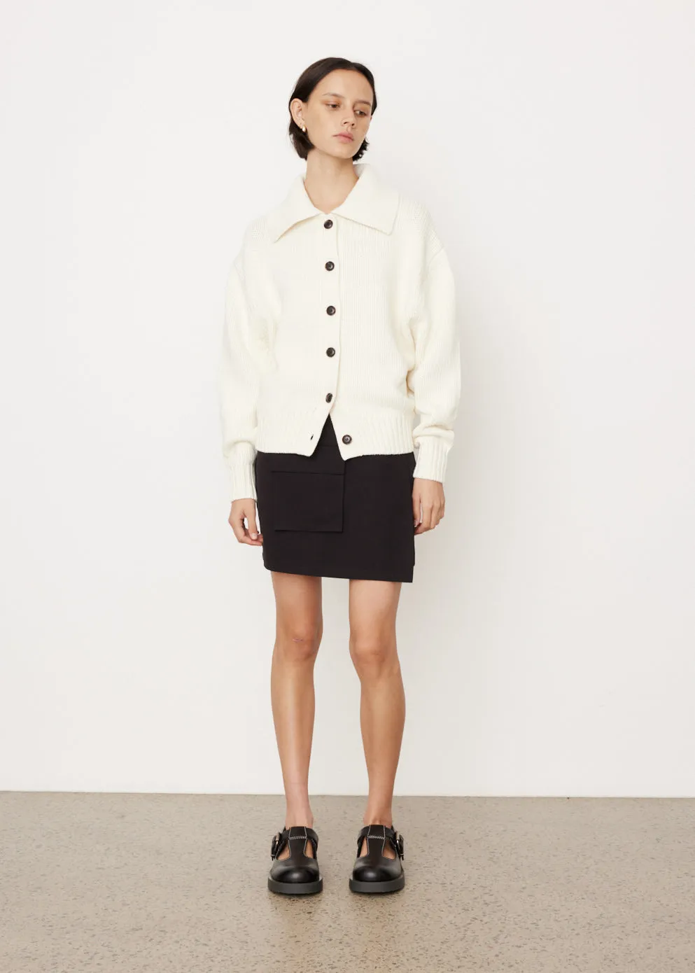 Polo Knit Cardigan