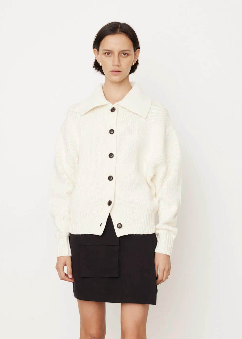 Polo Knit Cardigan